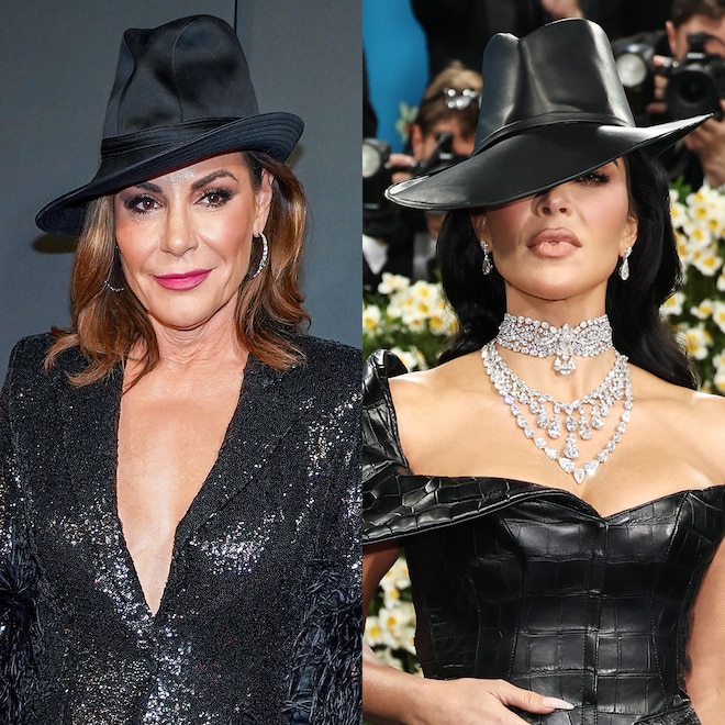 Luann de Lesseps, Kim Kardashian arrives at Met Gala 2025 red carpet